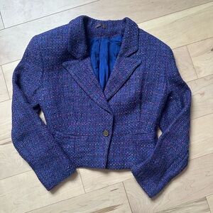 Women's Purple Tweed Jacket